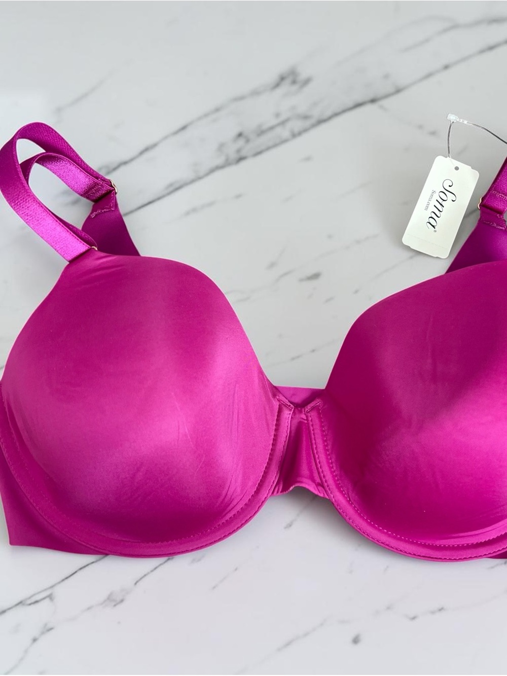 Soma Bra Vanishing 360 Perfect Coverage Pink/Purple 34DD Wild Astor NEW/NWT